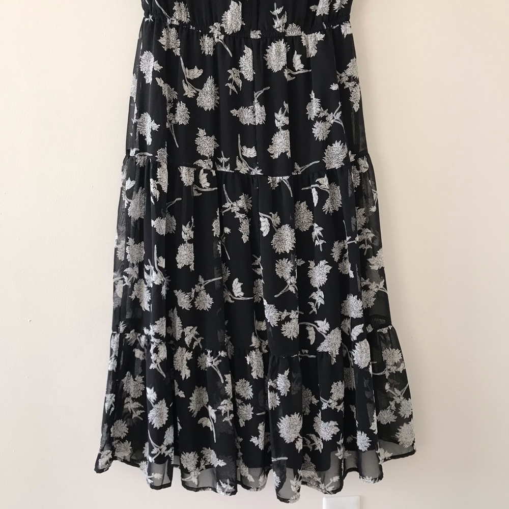 Lulus Floral Dressed Up Black Floral Print Midi Dress - Picture 15 of 16